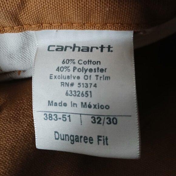 Carhartt Vintage Pants B02 Mens 32X30 Brown Dungaree Utility Paint Splatter - Picture 8 of 9